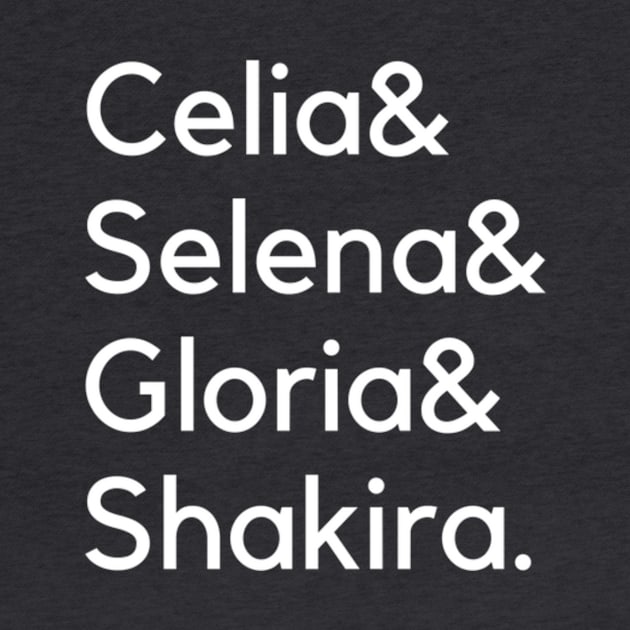 Celia & Selena & Gloria & Shakira. by inkyclean